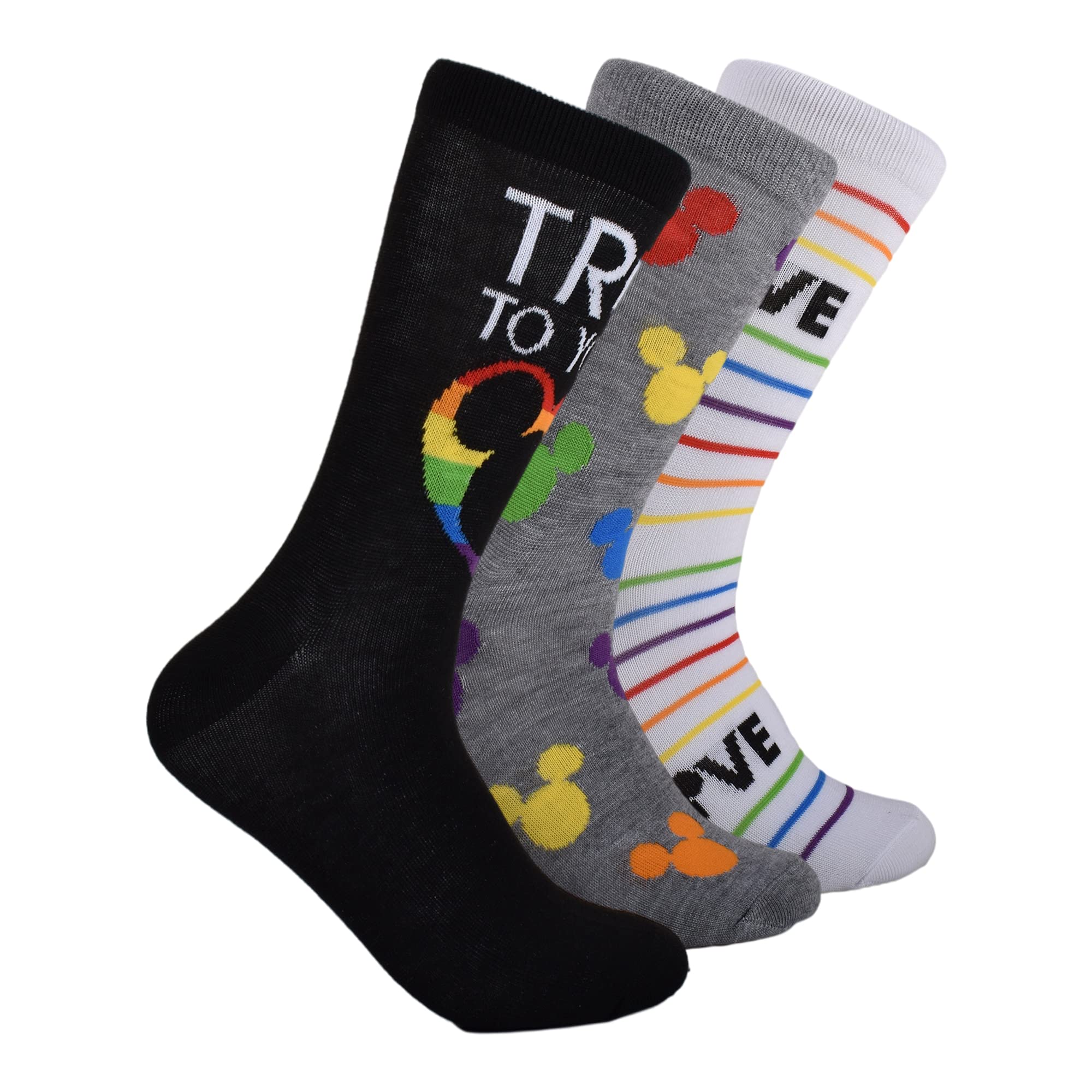 Calcetines Mickey Mouse mujer estilo crew confeccionados en suave algodon 7