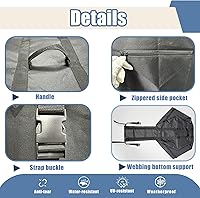 Vista 4 de Funda plegable para silla de ruedas eléctrica, bolsa de viaje para silla de ruedas eléctrica, resistente al agua 600D, funda de tela Oxford