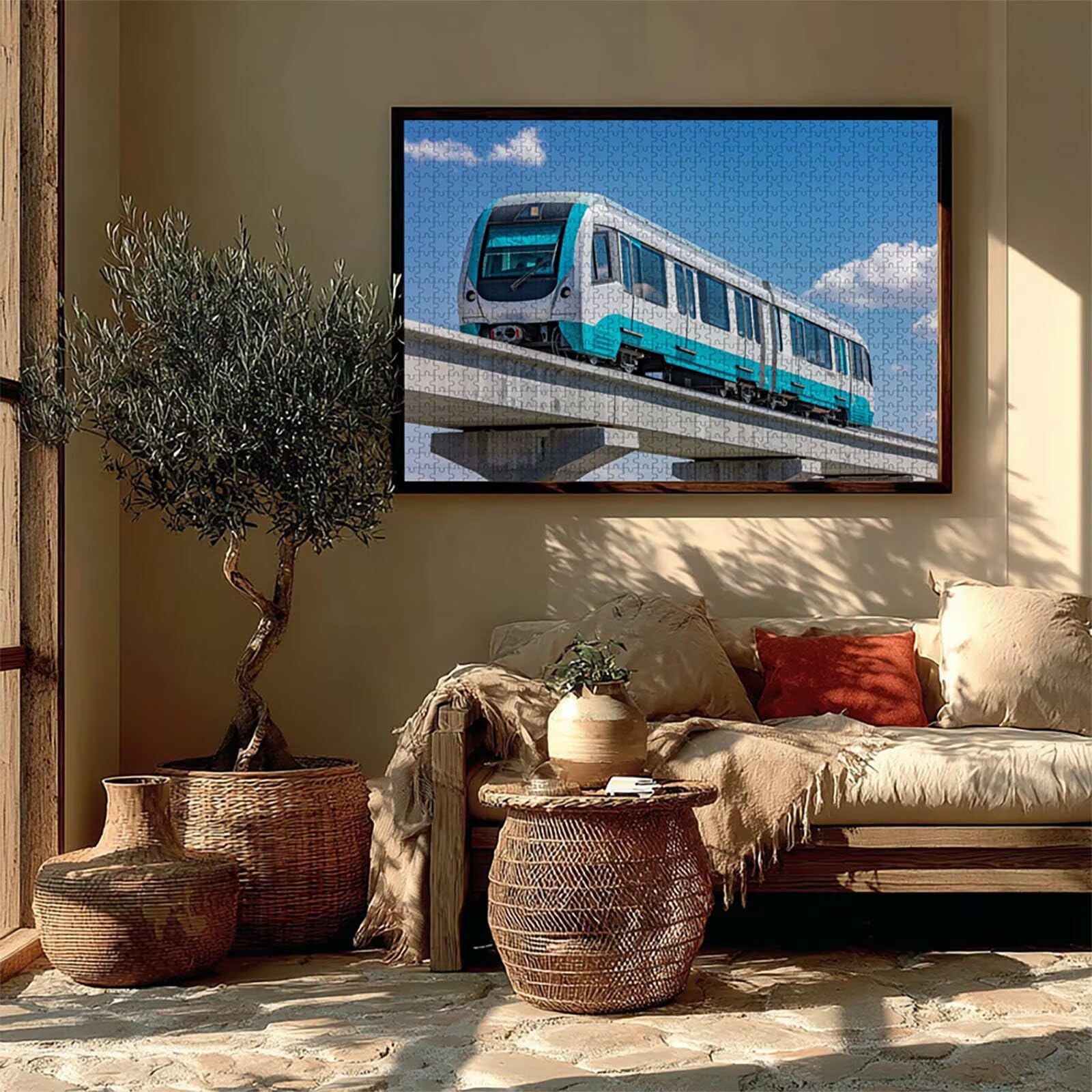 Puzzle 4000 elementów dla dorosłych niebo, drewniane puzzle 142 x 86 cm, części ściśle do siebie pasują, dla mężczyzn kobiet starszych seniorów, relaks i odstresowanie, letnie prezenty, dekoracja