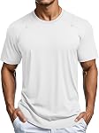 MAGCOMSEN Men's Shirts Short Sleeve Quick Dry 4 Way Stretch T-Shirt Crew Neck Breathable Lightweight Workout Gym Tee