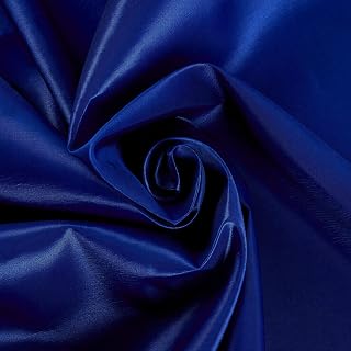 Valentina Textile inc Taffeta Fabric 60" Inch Wide- for Weddings, Decor, Gowns, Sheets, Costumes, Dresses(25 Yard, Royal Blue)