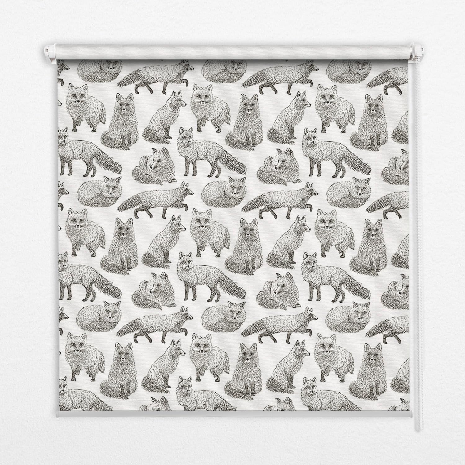 Store enrouleur perméable sans perçage 50x50 cm tamisant fenêtre intérieur Tulup gris