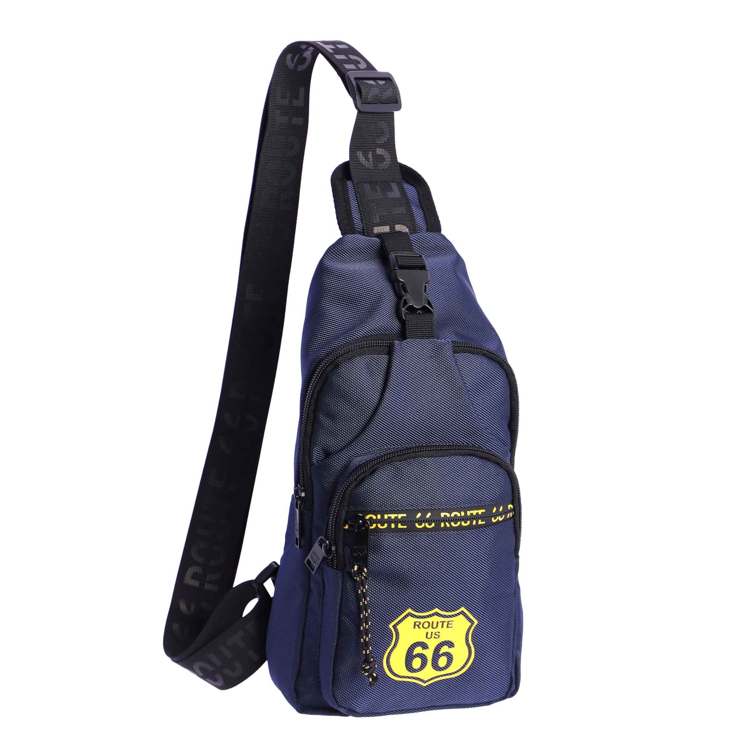 ROUTE 66 - Men's shoulder bags - Men's shoulder bag - Men's bags - Men's shoulder bag - Men's chest bag - Men's crossbody bag - Men's shoulder bag, navy, Normal