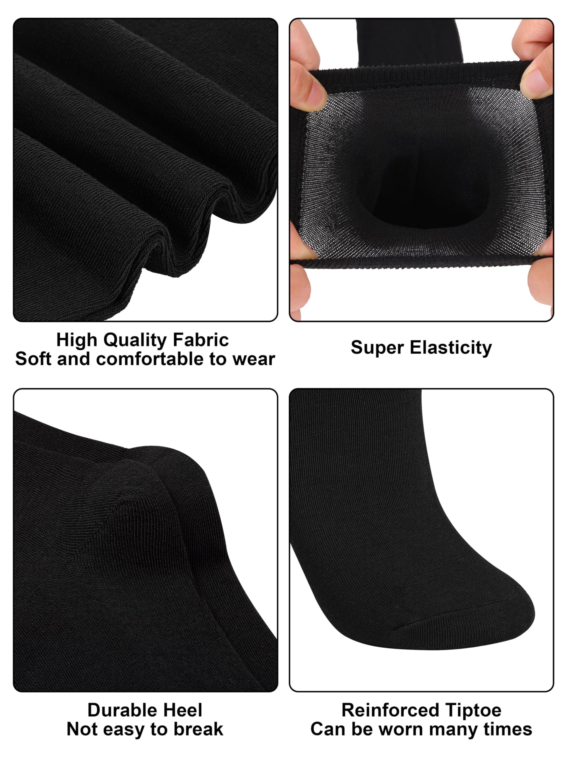 Apoway 6 Pairs Plus Size Thigh High Socks Warm Thigh High Stockings Over the Knee Socks for Women, L-XXL