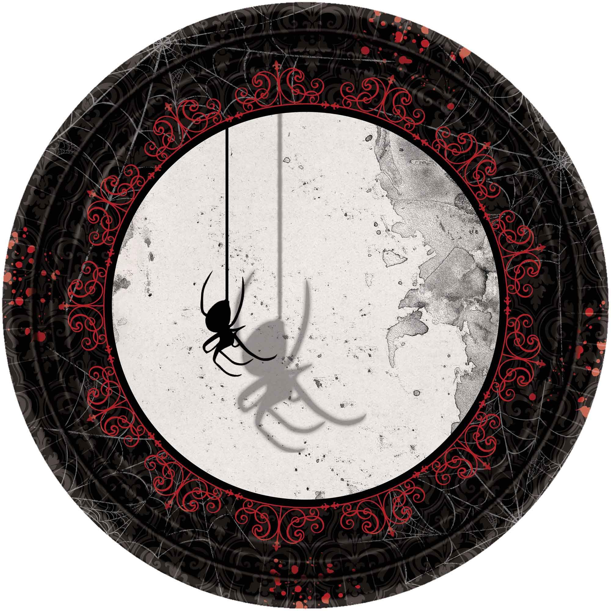 Assiettes en carton Dark Manor rigides et élégantes grand format 26,7 cm pour repas