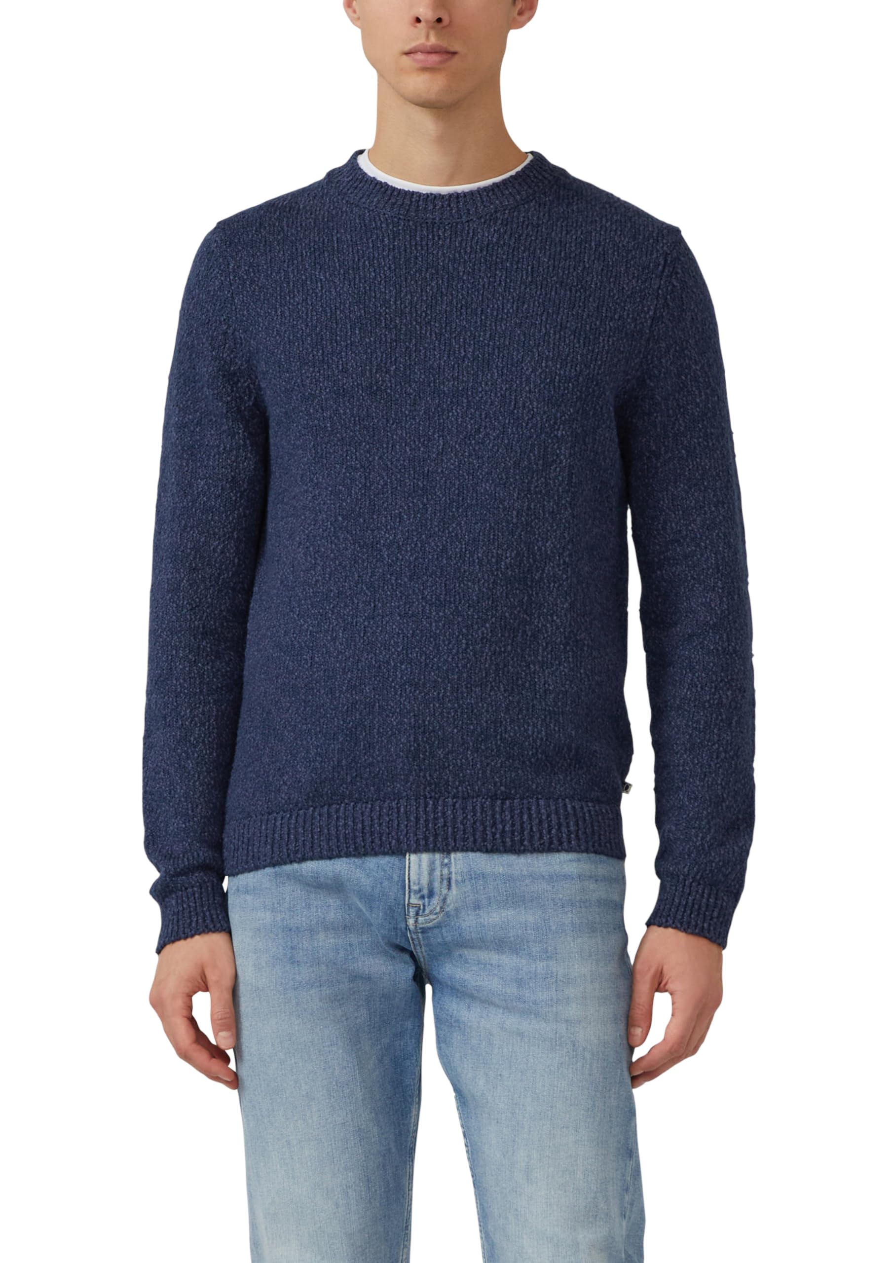 s.Oliver Strukturierter Pullover mit Flammgarn aus Baumwollmix