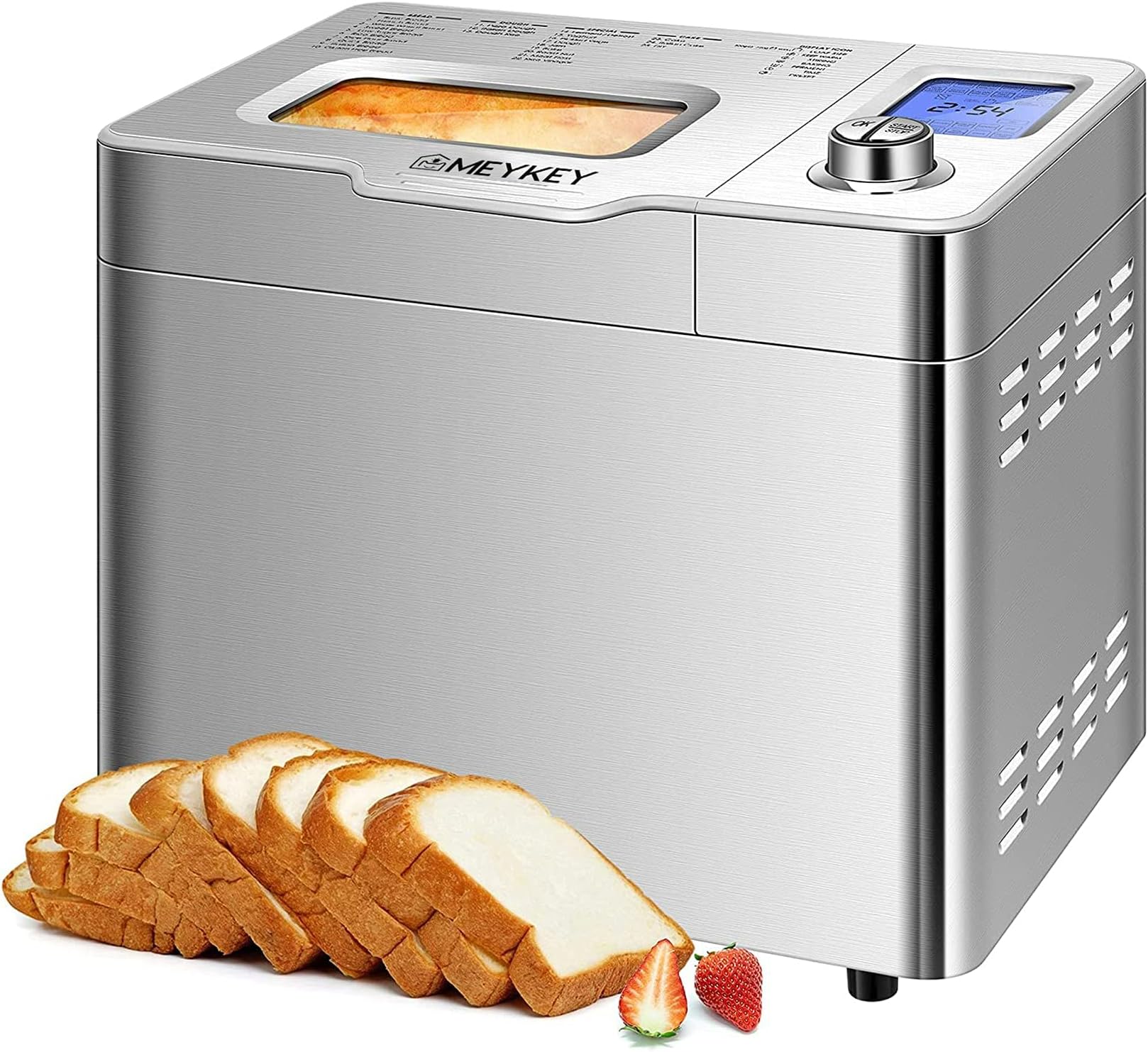 Amazon.de Brotbackautomat, Brotbackautomat Advanced, Edelstahl Brotbackmaschine, Backautomat