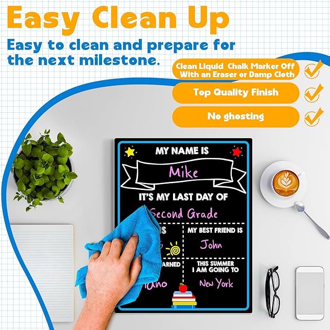 Adorable Back to School Chalkboard Sign! First Day Photos