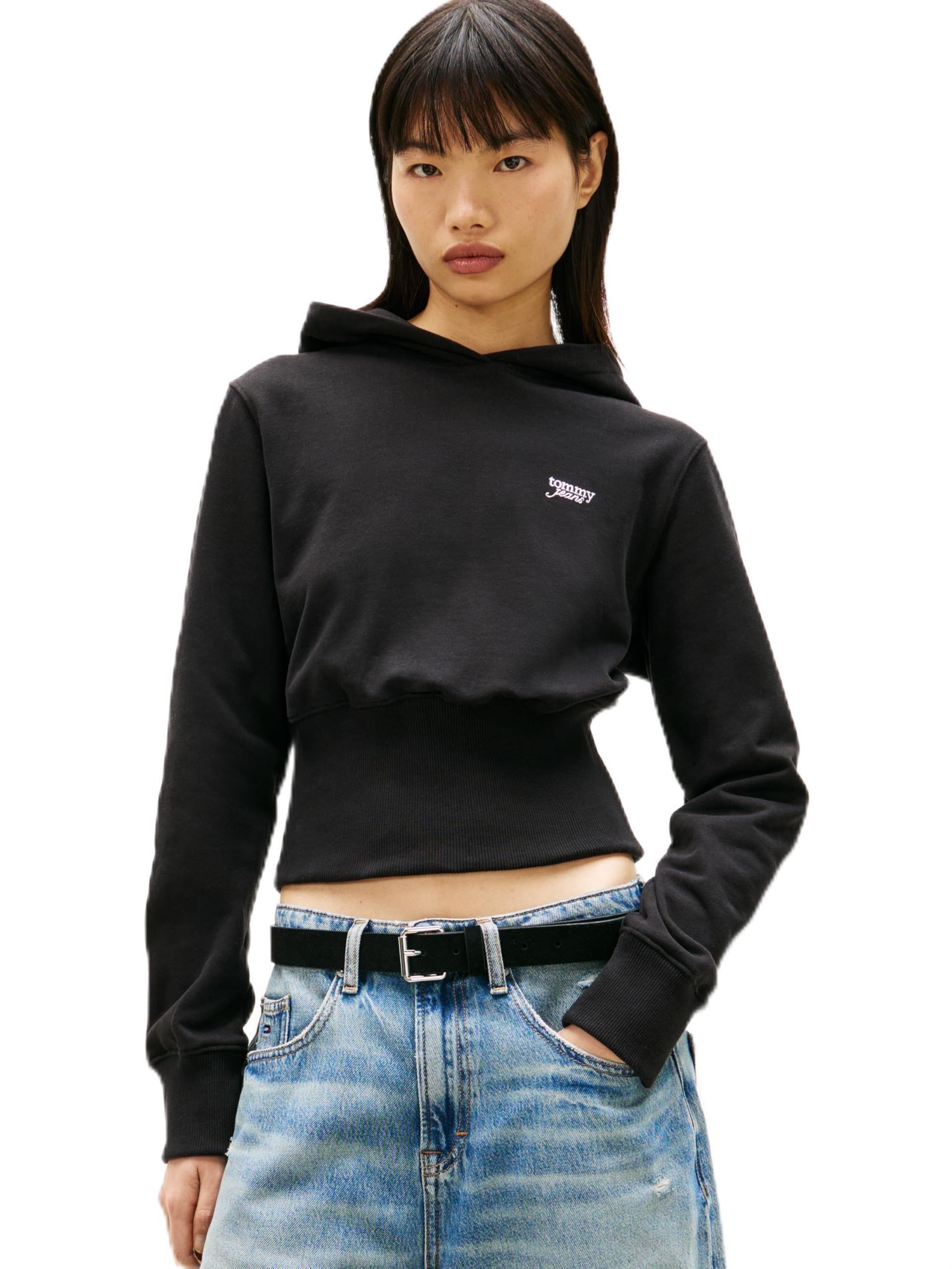 TJW SLIM SILVER SCRIPT HOODIE Sweatshirt Kadın