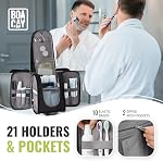 BOACAY Hanging Travel Toiletry Bag for Women and Men, Makeup Bag, Bathroom & Shower Organizer Kit for Accessories, Cosmetics, Travel Essentials