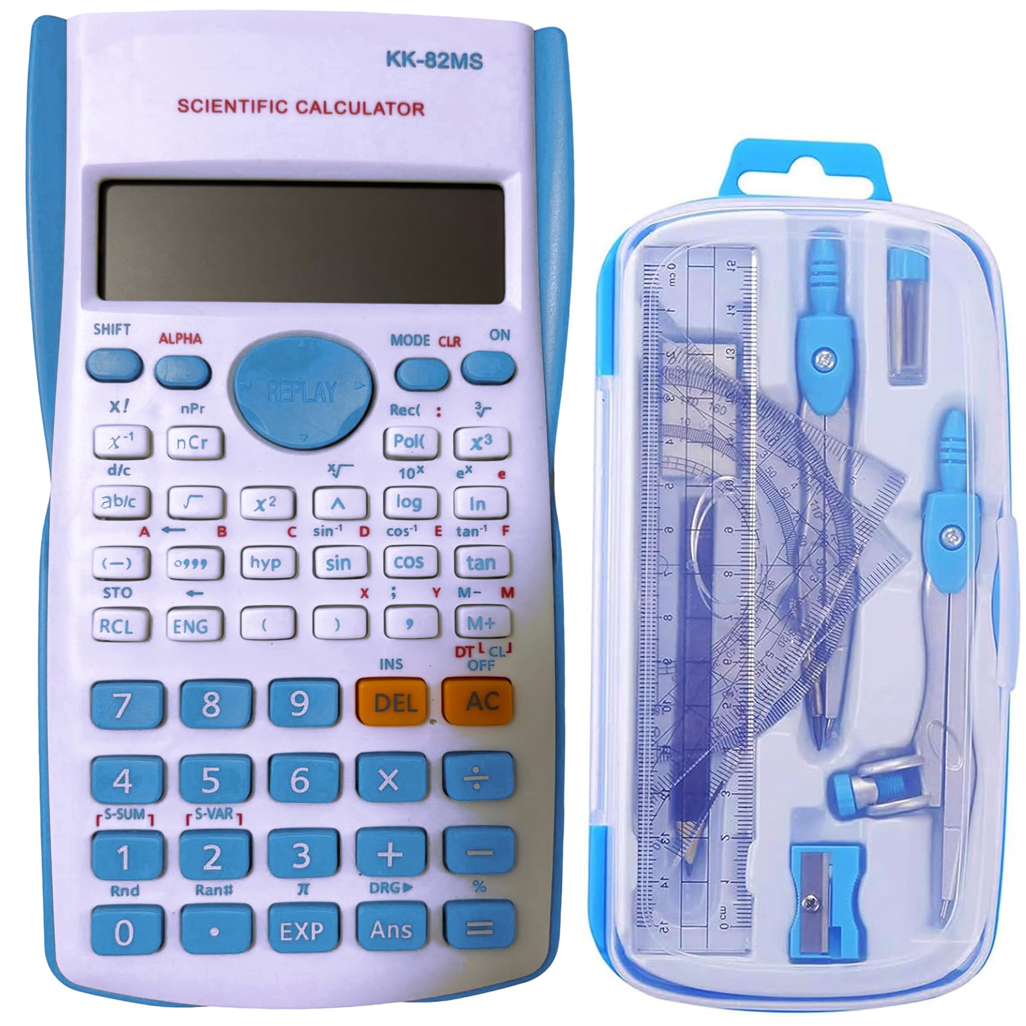 Maths Set Scientific Calculators Protractor and Compass