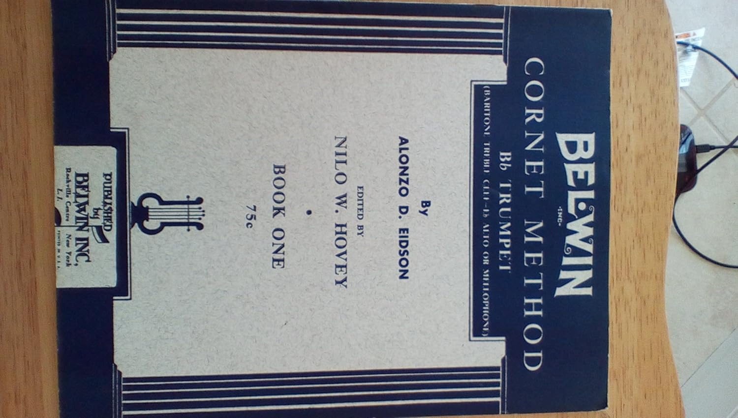 Belwin Method Bb Trumpet Book One (1947) Alonzo B Eidson