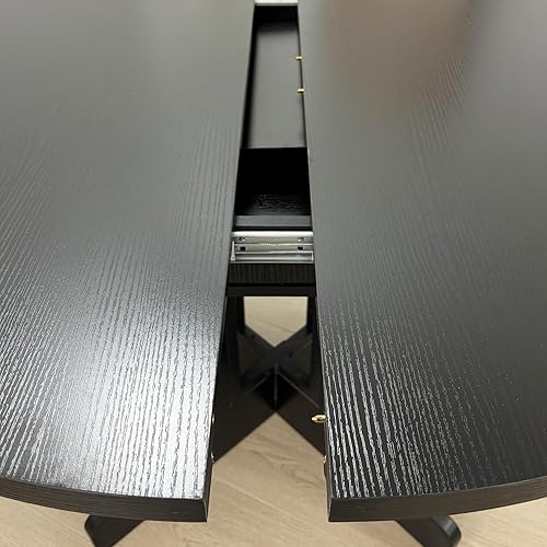 Miniatura 5 de Pvillez Juego de mesa de comedor moderno de 55.1 pulgadas para 4, mesa de cocina rectangular y sillas para 4, mesa de comedor de madera con 4 sillas