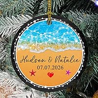 Vista 18 de Personalized 30 Years as Mr & Mrs Glass Ornament, Custom 30th Wedding Anniversary Ornaments with Names Date, Red Truck Xmas Ornament 2026, 30th