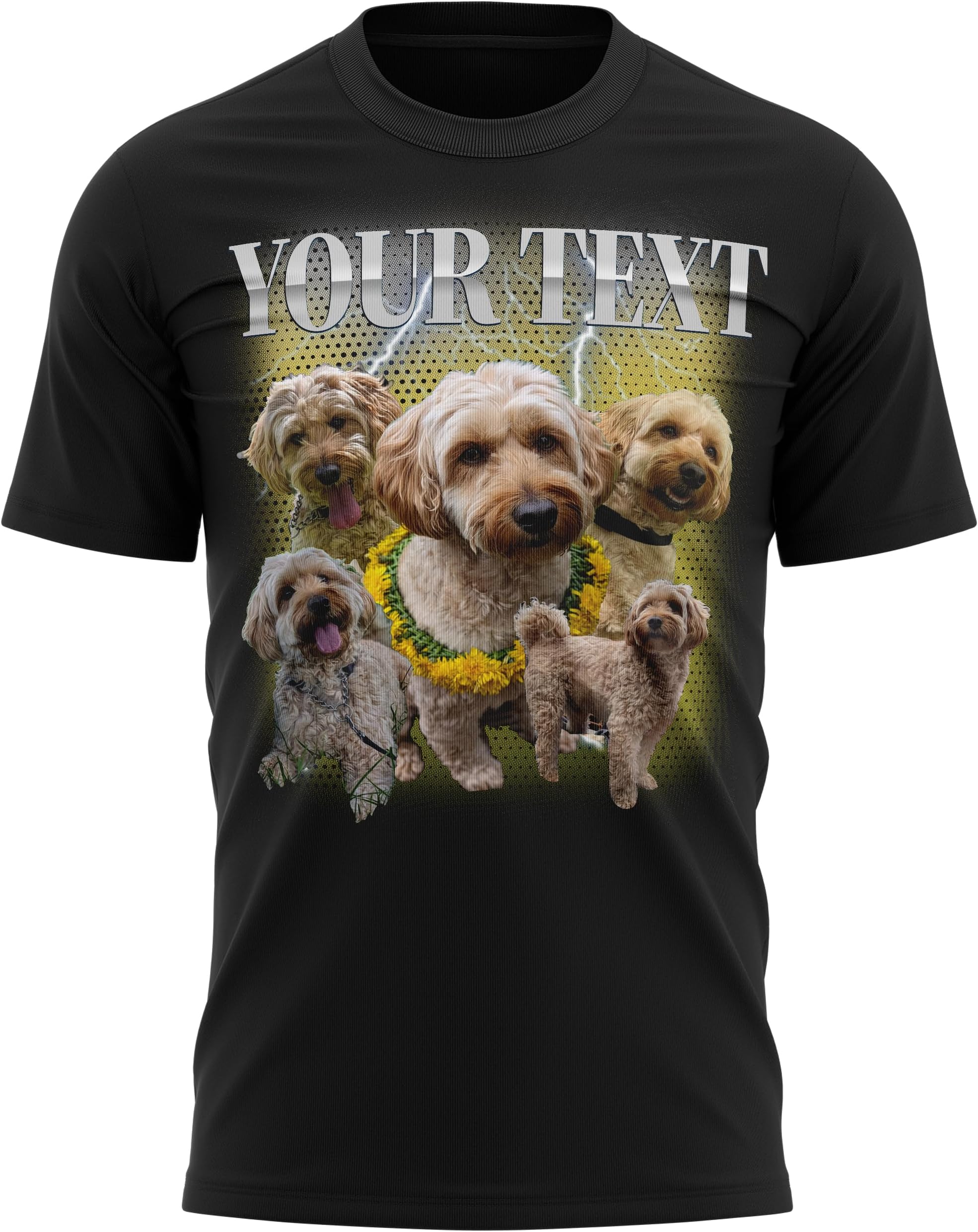 Personalised Pet Bootleg Mens T Shirt Funny Retro Vintage Pet Rap Gift Tee
