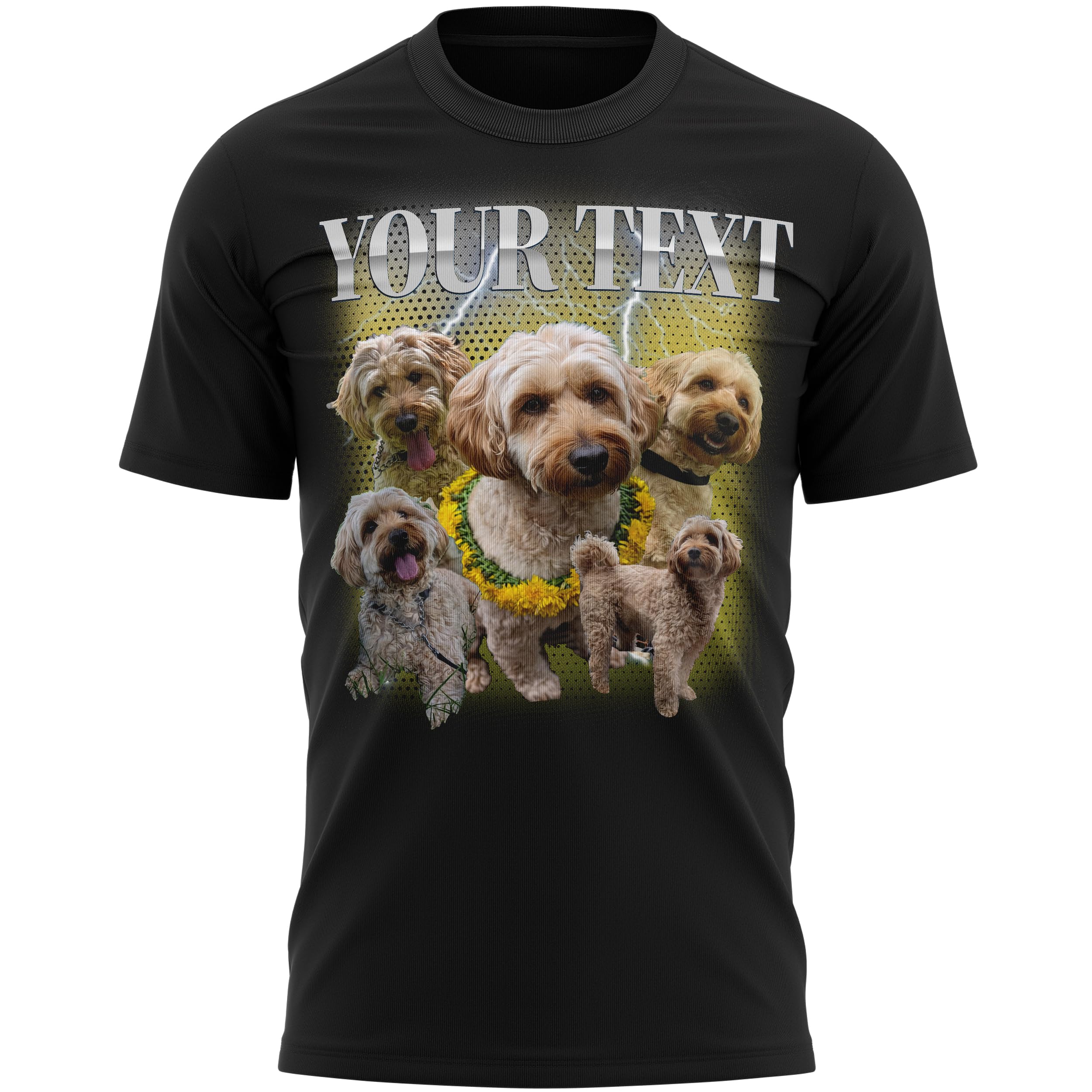 Personalised Pet Bootleg Mens T Shirt Funny Retro Vintage Pet Rap Gift Tee