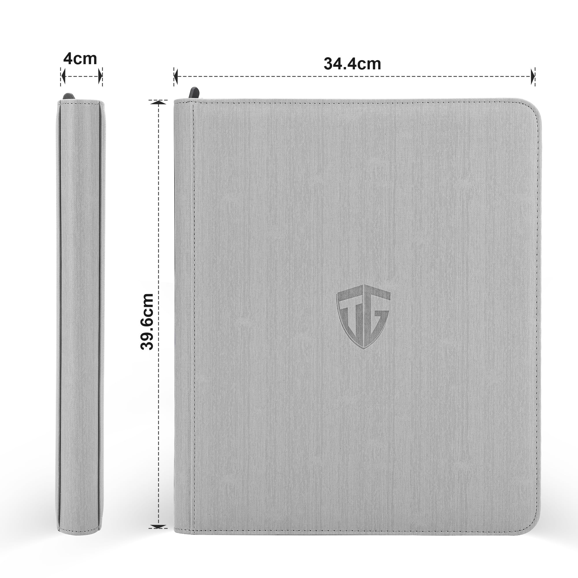 TCGUARD Toploader Álbum de tarjetas coleccionables para 216 cargadores superiores, 9 compartimentos, carpeta con fundas para tarjetas rígidas de 3 x 4 pulgadas, encuadernación para TCG, tarjetas MTG,