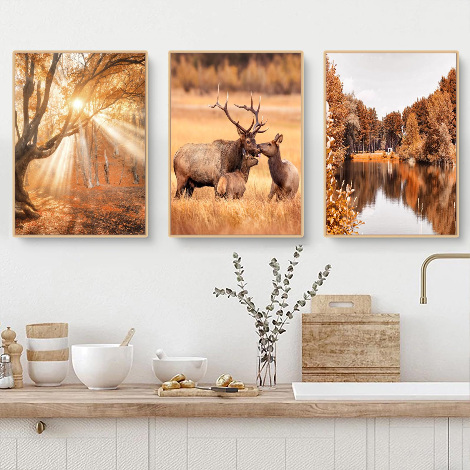 Bilder Weihnachten 30x40 AnyDesign Weihnachts-Wandkunstdrucke,  Weiß-schwarz, Weihnachtsbaum, Schneeflocke, Rentier, Poster, ästhetisch,  Minimalistisch, Papier-Wandkunst Für Wohnzimmer, Schlafzimmer, Büro, 6  Blatt, 20,3 X 25,4 Cottagecore Deko, image size:1597x1597