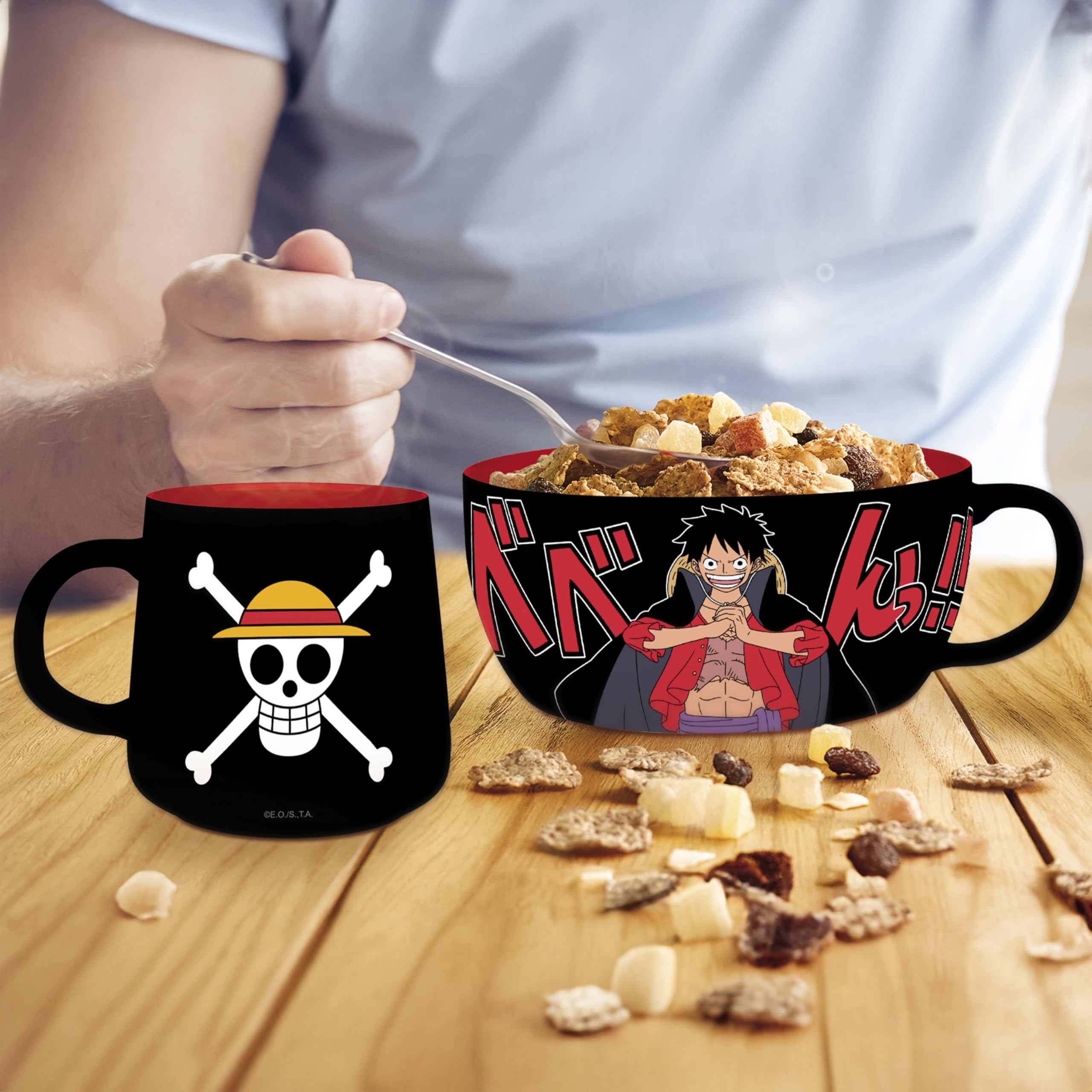 One Piece - Breakfast Set Mug + Bowl - Luffy