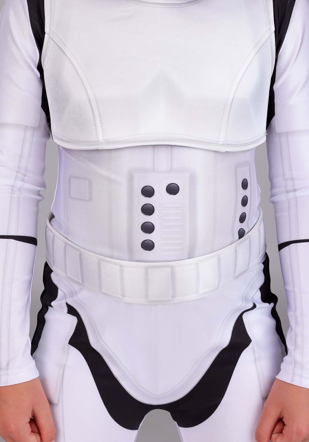 Girl's Deluxe Star Wars Stormtrooper Costume | Kids Jumpsuit with Belt, Vest and Mask for Halloween Fun - Image 3