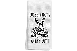 Guess What? Bunny Butt Highly Absorbent Kitchen Towels Dish Towels Dish Cloth