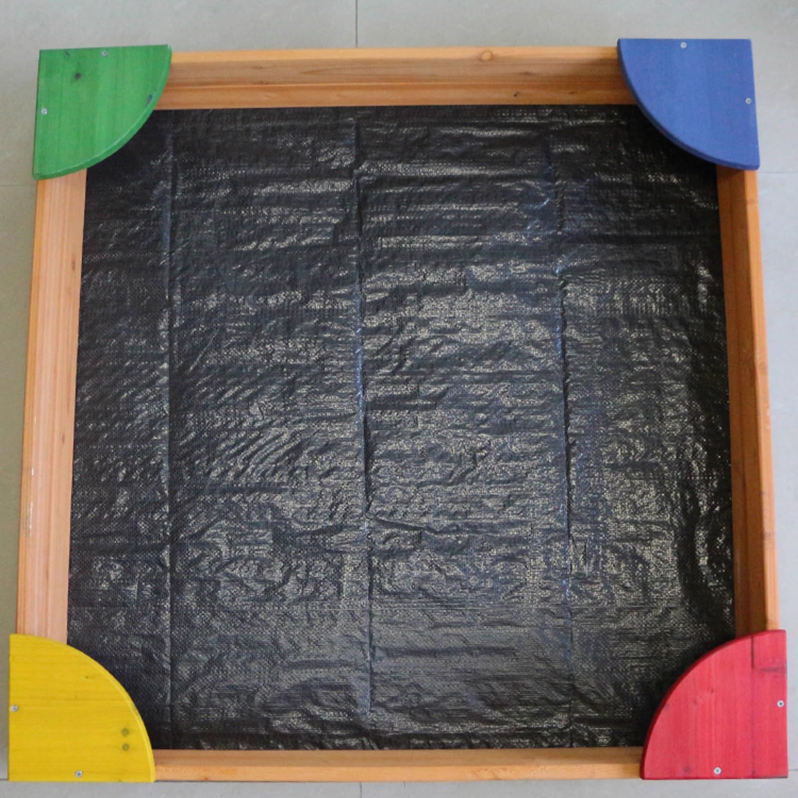 Caja de arena octogonal de madera con paño de cubierta para jugar al aire libre, fácil de montar para niños de 3 a 8 años, tamaño grande