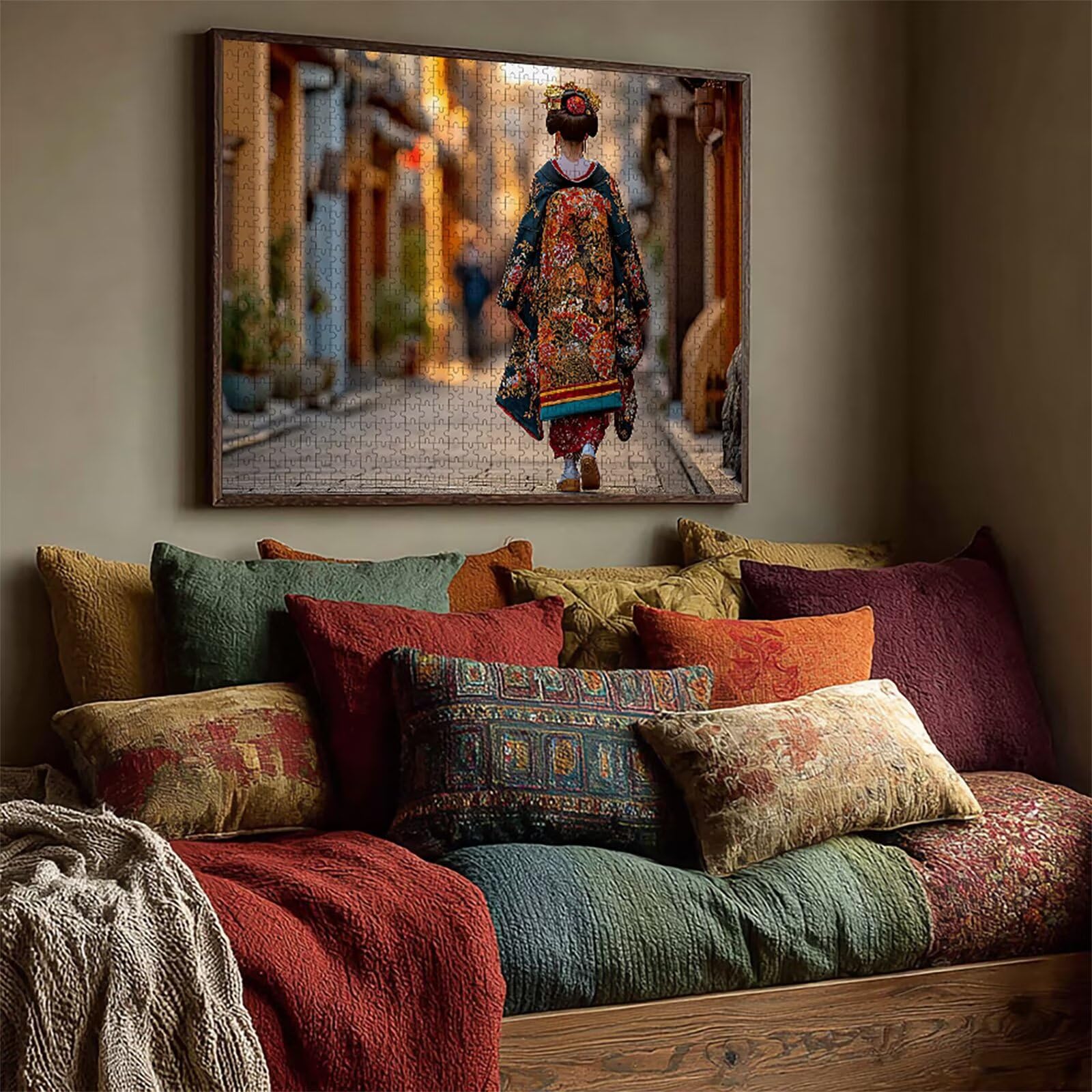 Giappone Puzzle 6000 Pezzi Adulti, Puzzle Legno con Scatola 179x105cm, DIY Giochi Divertenti per Familiar, Idea Regalo Uomo e Donna, Squisita confezione Regalo, Estate Decorazioni, (Geisha) 3-4373