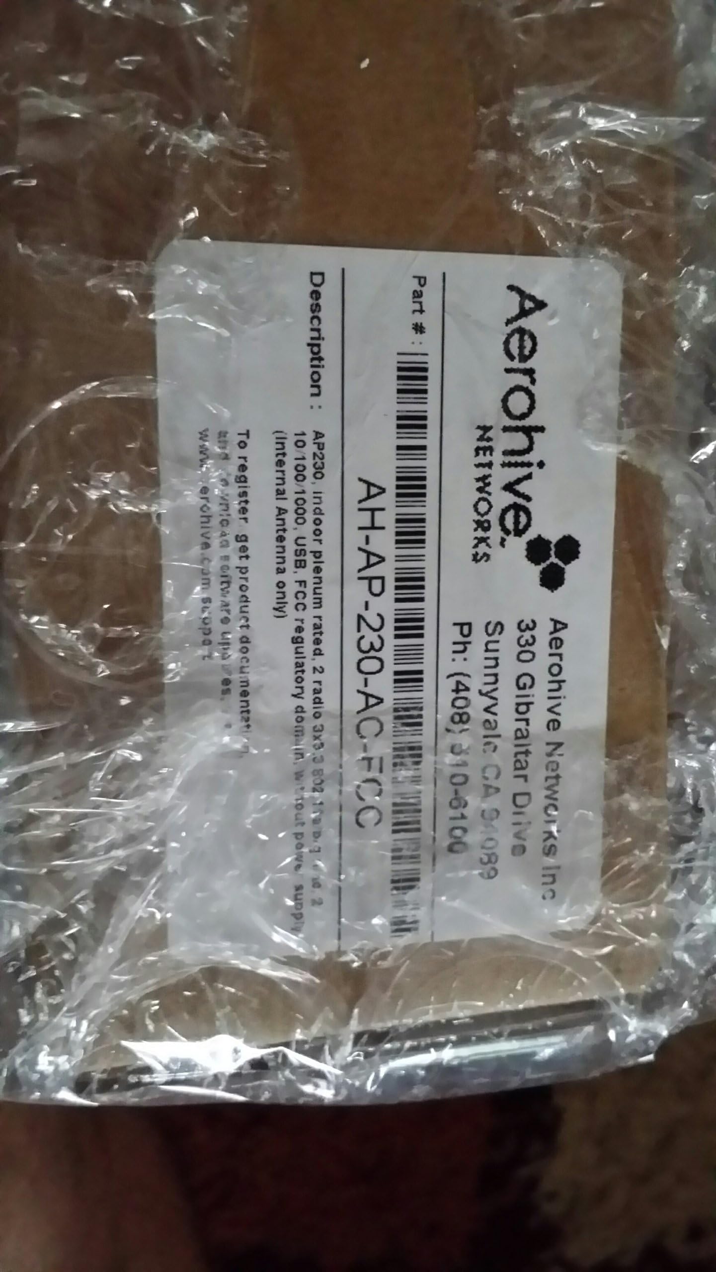 AH-AP-230-AC-FCC Aerohive AP230, indoor rated