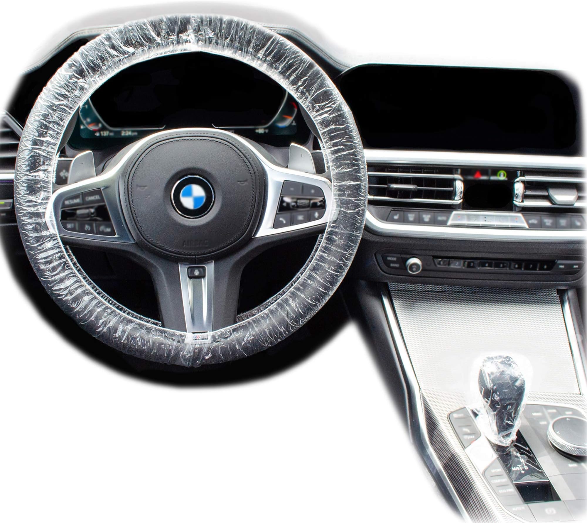 ICWEIMEI 500PCS Universal Disposable Steering Wheel Cover
