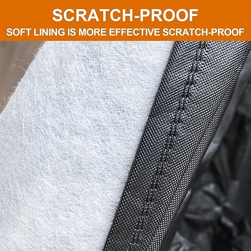 Vista 110 de Kayme - Cubierta impermeable resistente de 6 capas para camioneta, apta para todo clima, protección para exteriores contra lluvia y rayos UV, ajuste