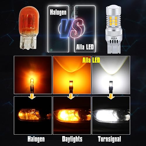 Miniatura 4 de Alla iluminación 32W novedad 3030SMD 3157de alta potencia 11577443T20T25Dual de color blanco ámbar extremadamente Superbrillante Switchback LED para