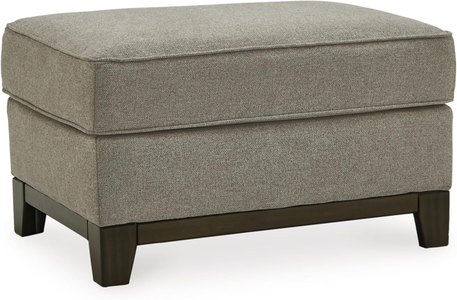 Signature Design by Ashley Kaywood Casual Rectangular Ottoman, Light Gray