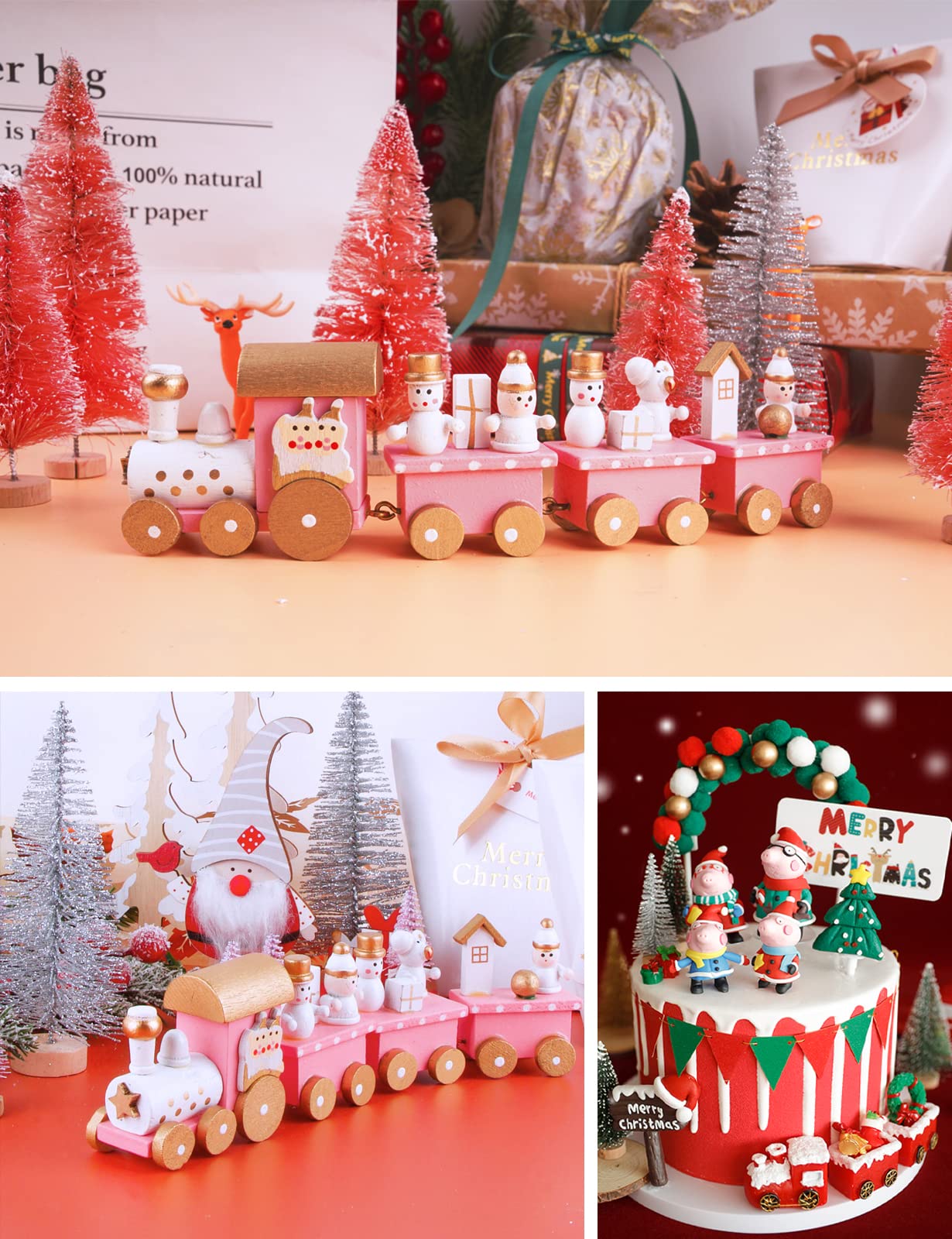Arbre de noël miniature neige artificielle frost arbres de bureau décor