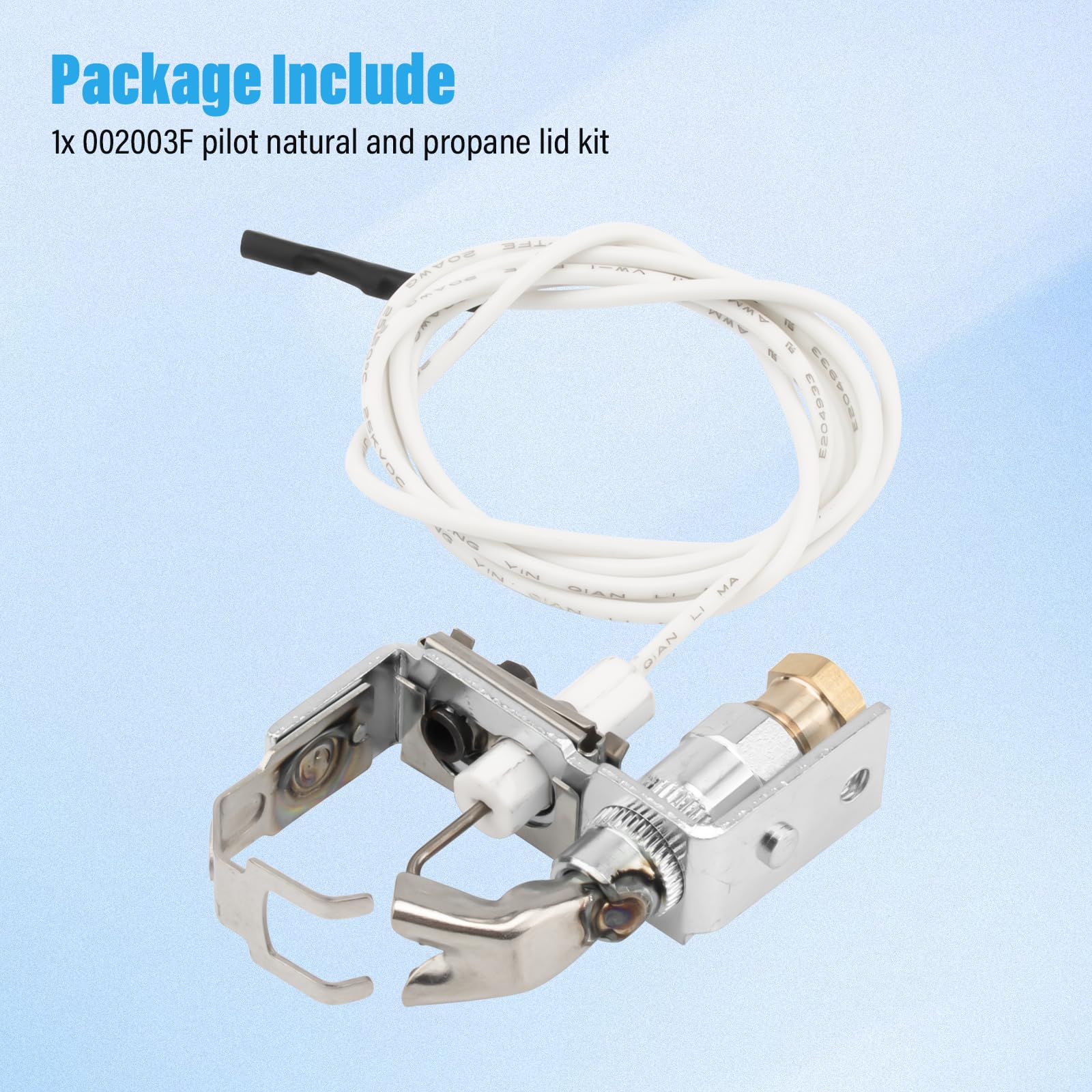 002003F Pilot Natural/Tapa de propano compatible con el calentador de piscina Raypak, repuesto para Raypak 106A, 206A, 266A, 336A, 406A, 405B, R403, RP2100, R156A, calentador de piscina y spa