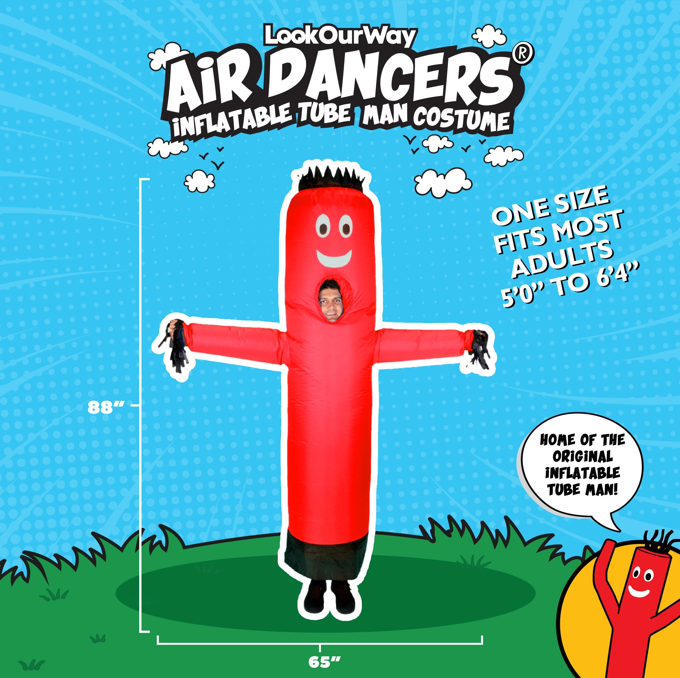 Snapklik.com : LookOurWay Inflatable Tube Man Costume