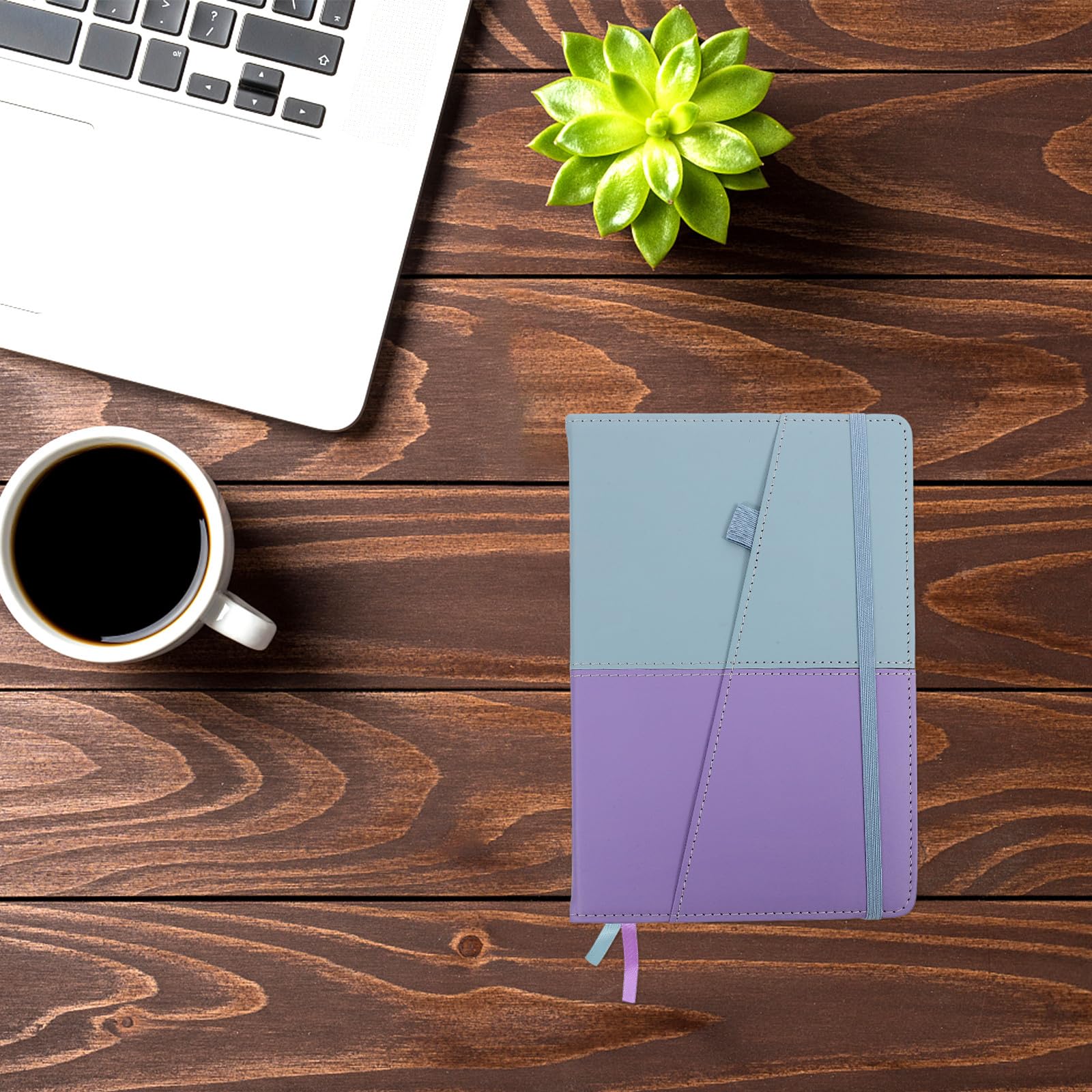 Homoyoyo Carnet A5 Mots de Passe Adresses Web Onglets Alphabétiques Organiseur Portable Bleu Violet Répertoire Usage Personnel Bureau