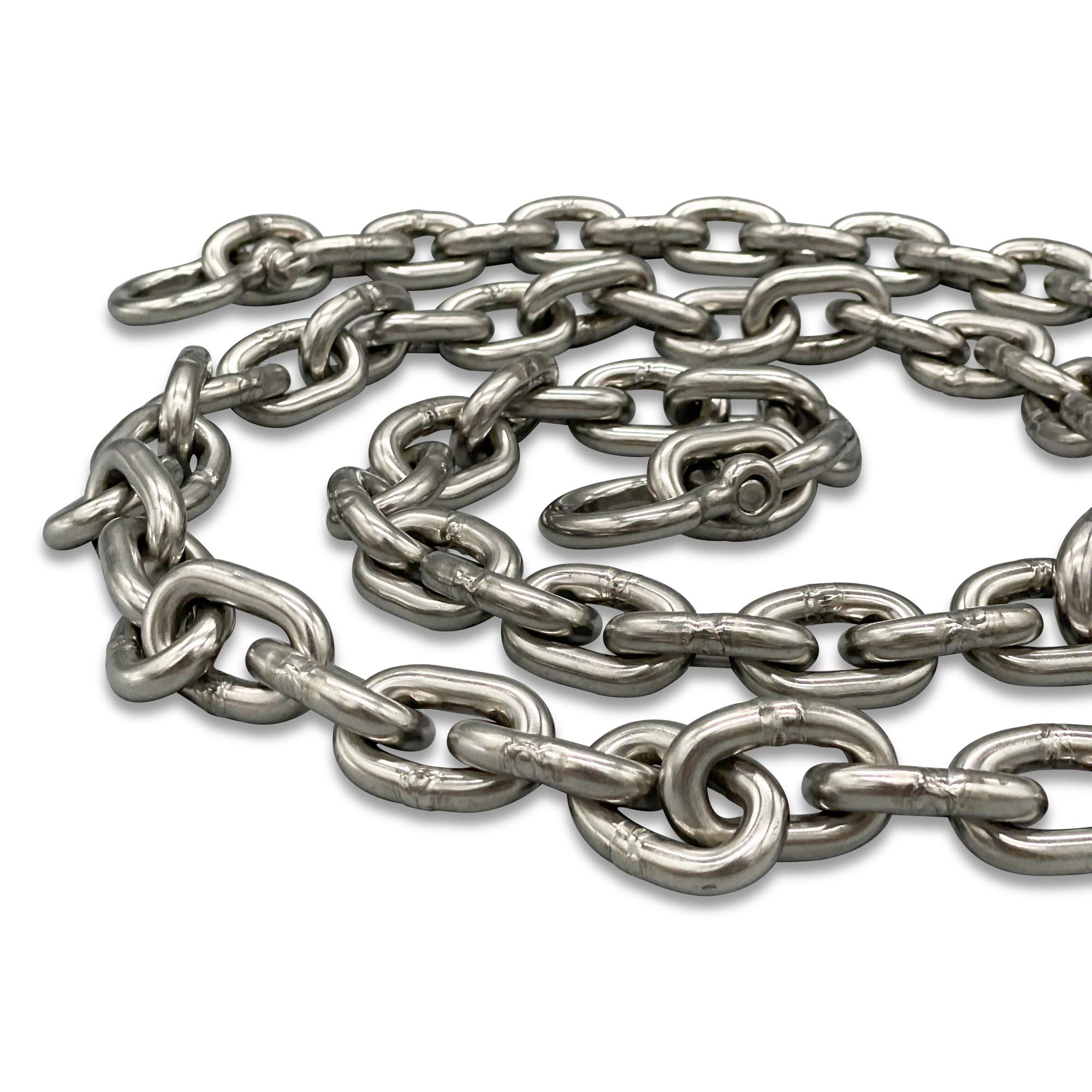 ACY Marine Stainless Shackles -Shackles Pack of 4-316 Stainless Steel Clips Marine Grade - Bow Shackles - Heavy Duty (3/8