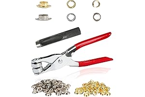 150Pcs 1/2" Grommet Kit with Leather Hole Punch Pliers, Grommets Eyelet Kit...