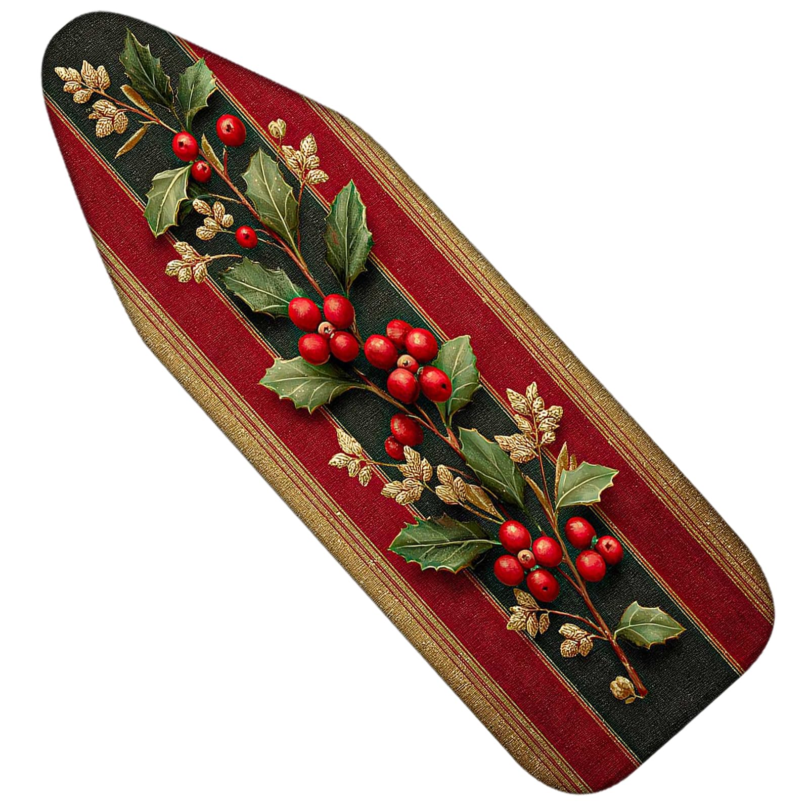 Nuxovilar Winter Holly Berries Ironing Board Cover 15x54 Polyester