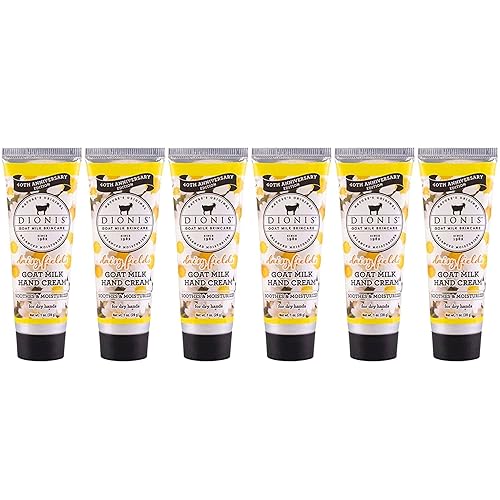 Miniatura 1 de Dionis - Crema de manos perfumada con leche de cabra para el cuidado de la piel Daisy Fields 1 onza - Juego de 6 - Fabricado en los Estados Unidos -