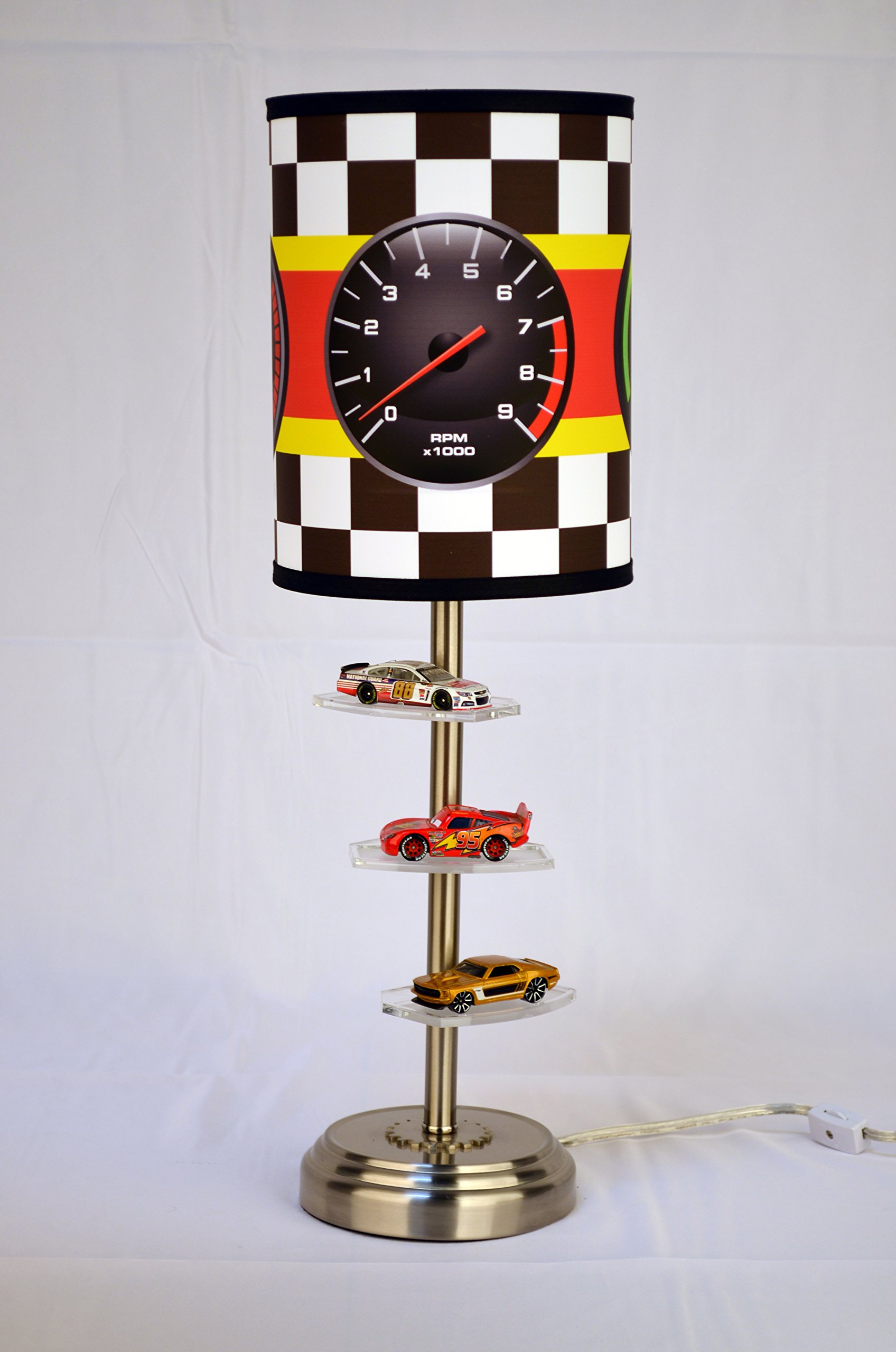 Lampables for Hot Wheels and 1/64 Scale Miniatures Collector Table/Desk Lamp with Racing Gauge Shade (Hotwheels and 1/64 Scale Miniatures Collector's Table/Desk Lamp with Racing Gauge Shade)