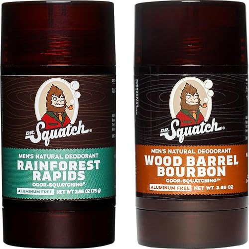 Dr. Squatch - Desodorante natural para hombre, sin aluminio, desodorante natural, hecho con carbón, desodorante para hombres, huele fresco con