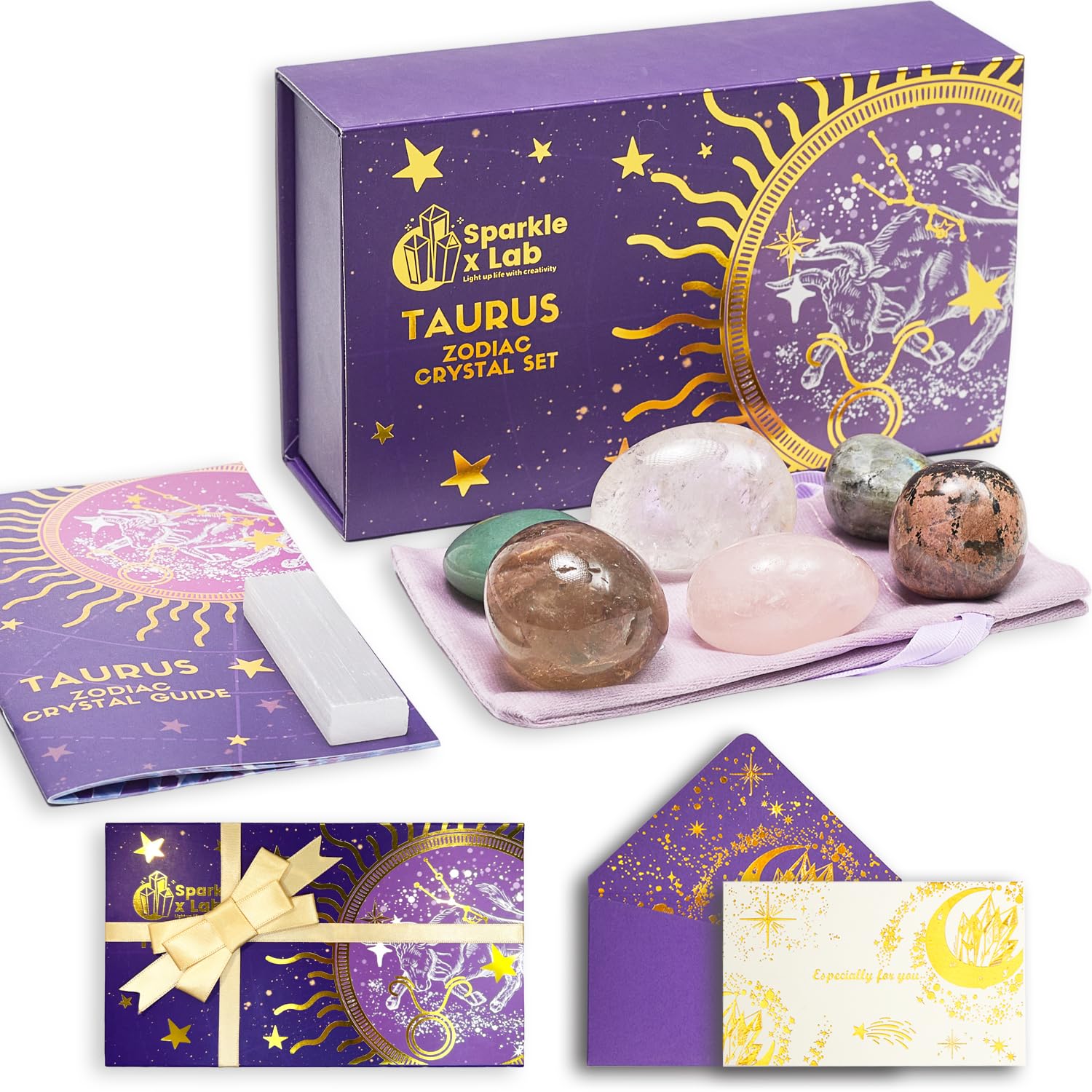 Taurus Crystals Zodiac Signs Box