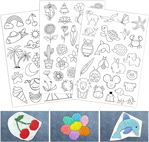 Papel de bordado de palo y puntada