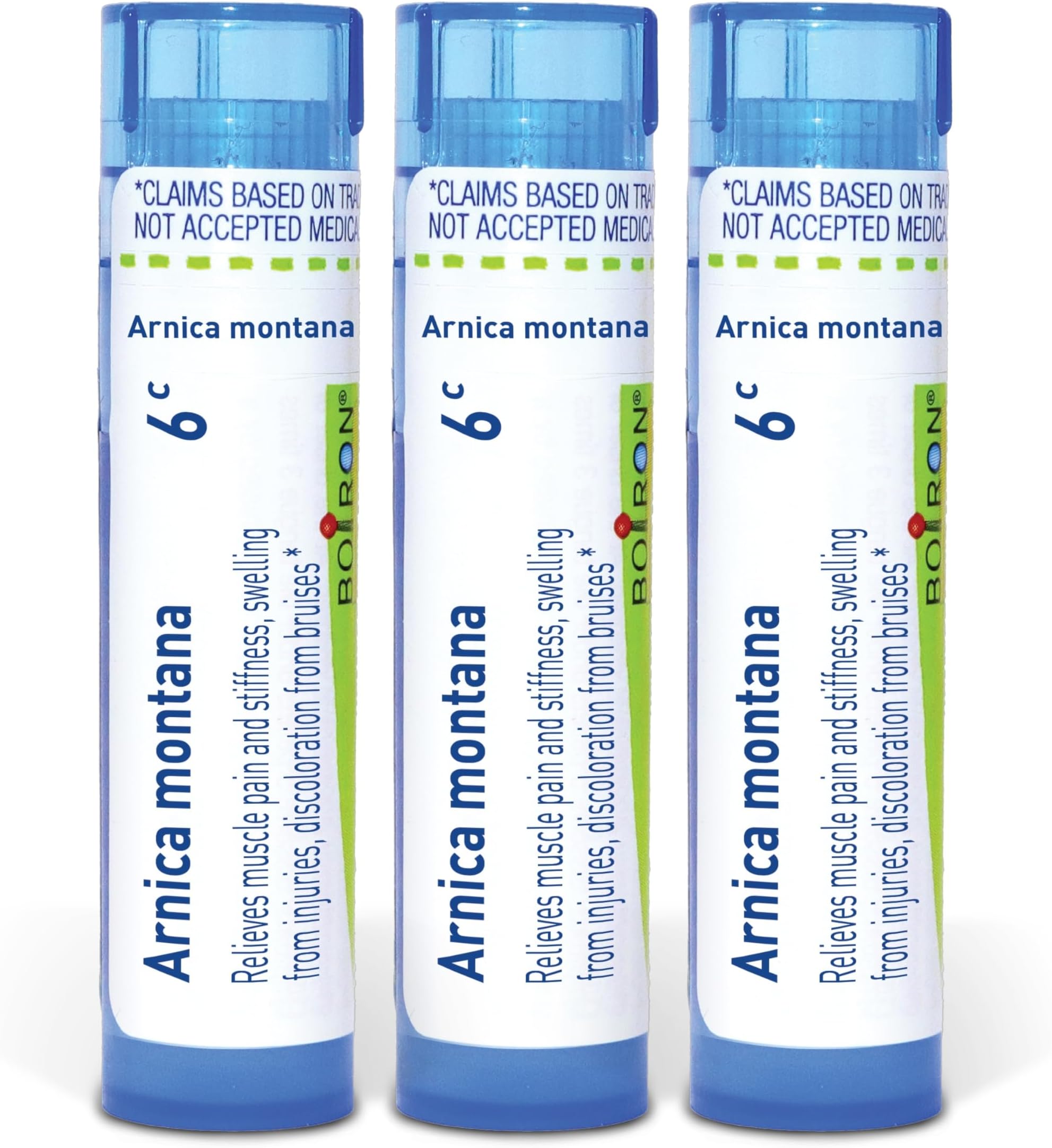 Boiron Arnica Montana 6C Homeopathic Medicine for Muscle Pain and Stiffness - Pack of 3 (240 Pellets)
