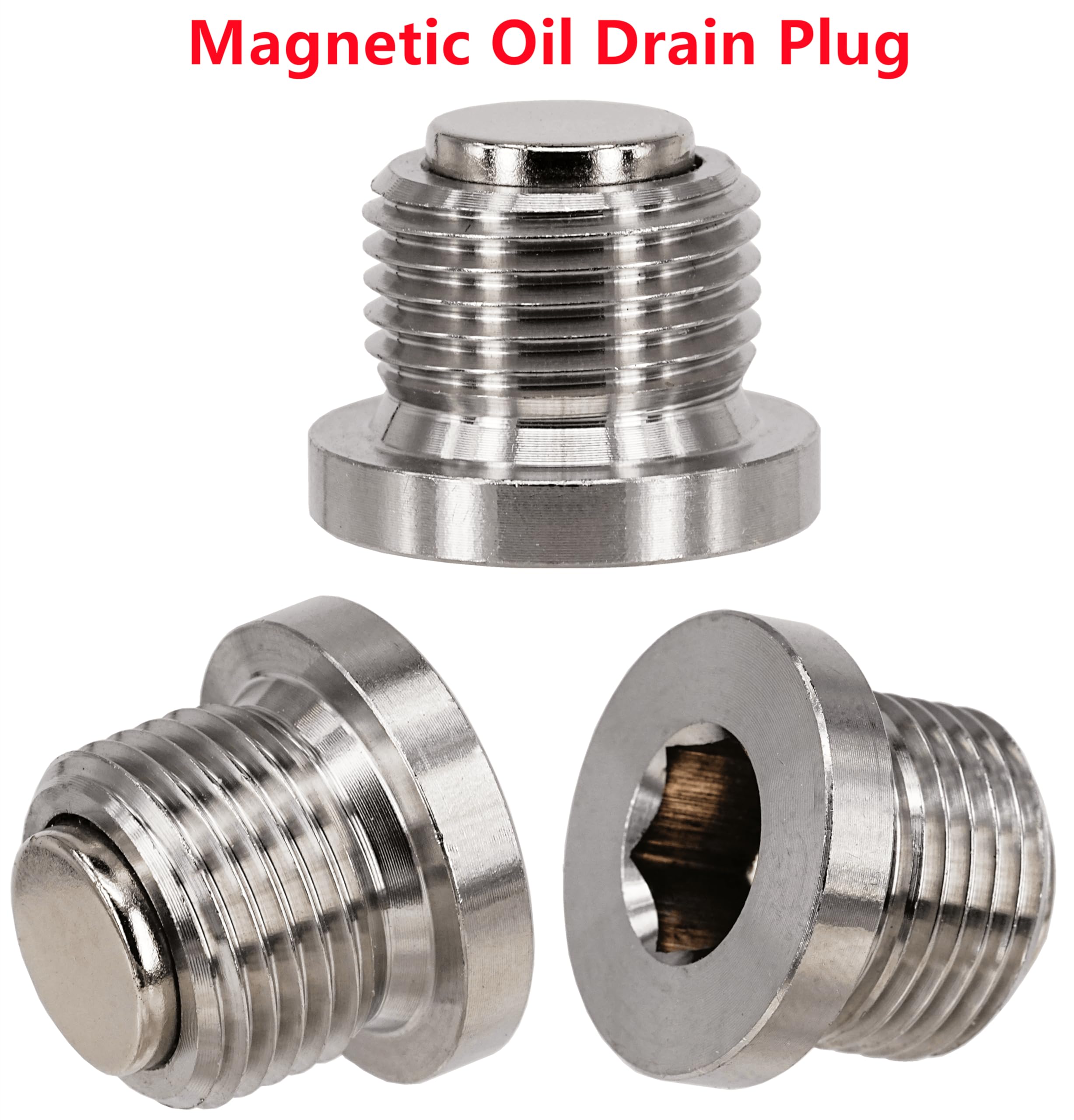 Amazon.com: Dsnaduo 1PC Stainless Steel Magnetic Sump Engine Oil 