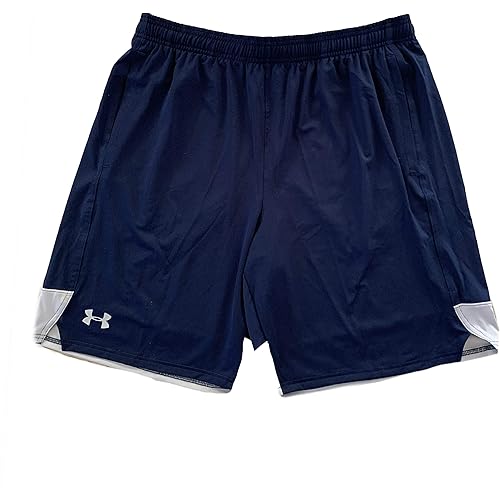 Under Armour Men's Raid 10-Inch Shorts (Medium, Navy/Gray)