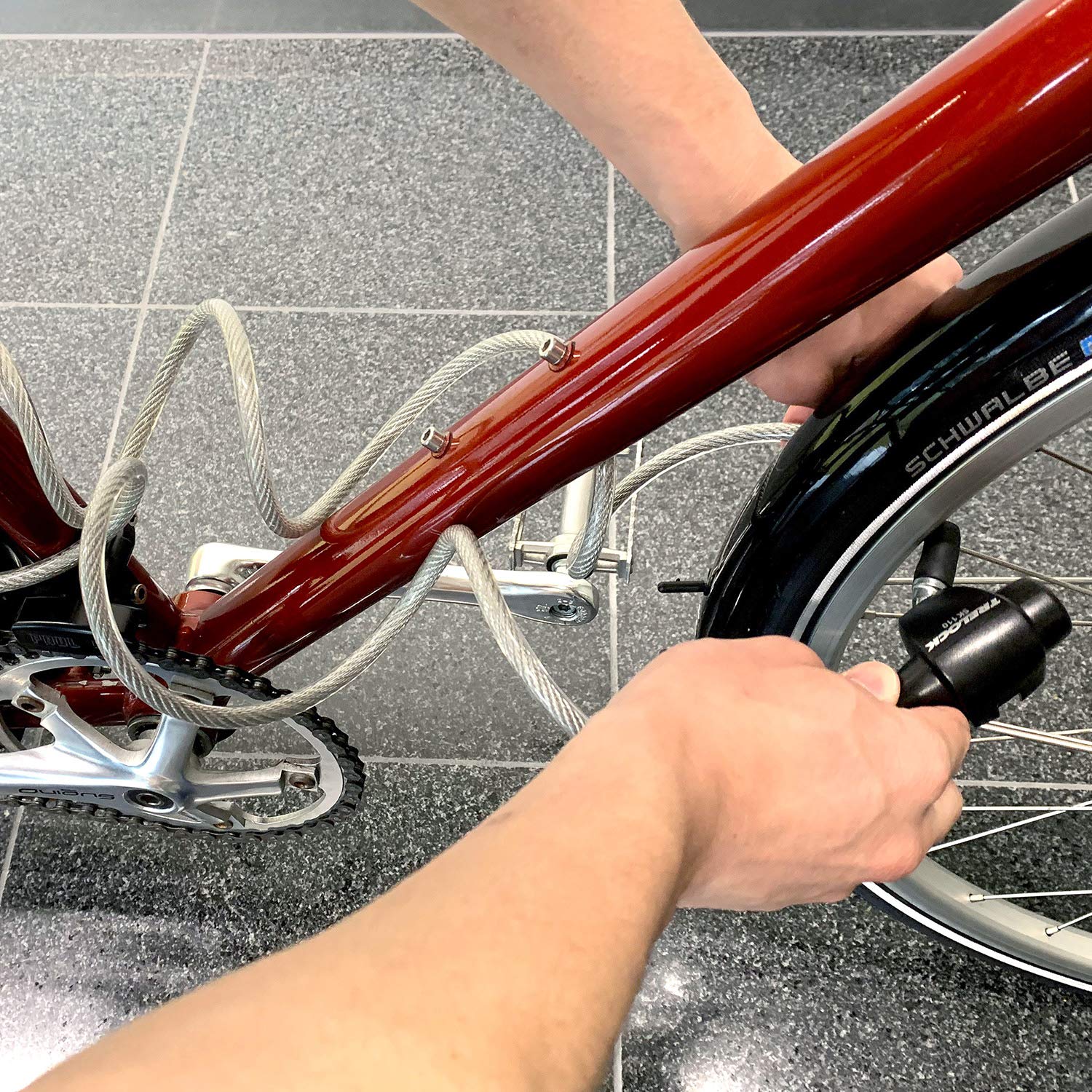 Amazon | TRELOCK(トレロック) SK110 BK コイルケーブルロック 8mm