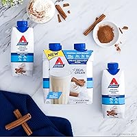 Vista 5 de Atkins Creamy Cinnamon Swirl High Protein Shake, 15g Protein, Keto Protein Shake, 2g Net Carb, 1g Sugar, Low Sugar and Low Carb, Breakfast Protein
