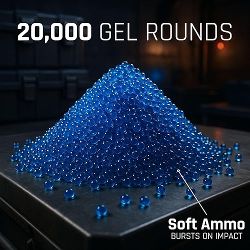 Miniatura 6 de G36C Electric Gel Blaster - Rifle táctico automático de salpicaduras con alcance y stock ajustable